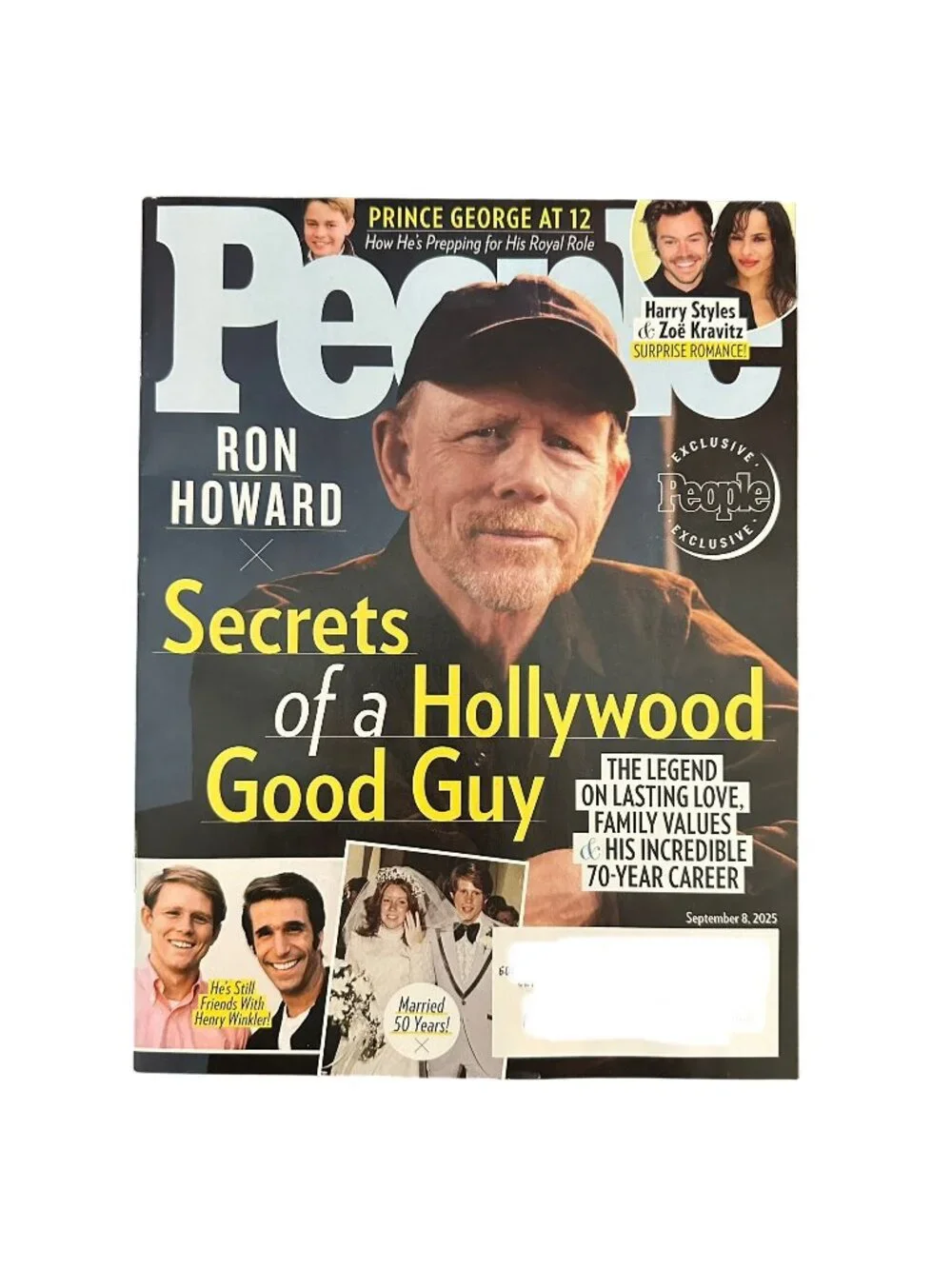 People Magazine September 8 2025 Ron Howard Secrets of a Hollywood Good Guy